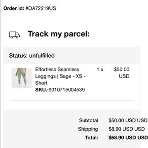 Oner active Effortless looking for sage effortless leggings xs. Pls message me